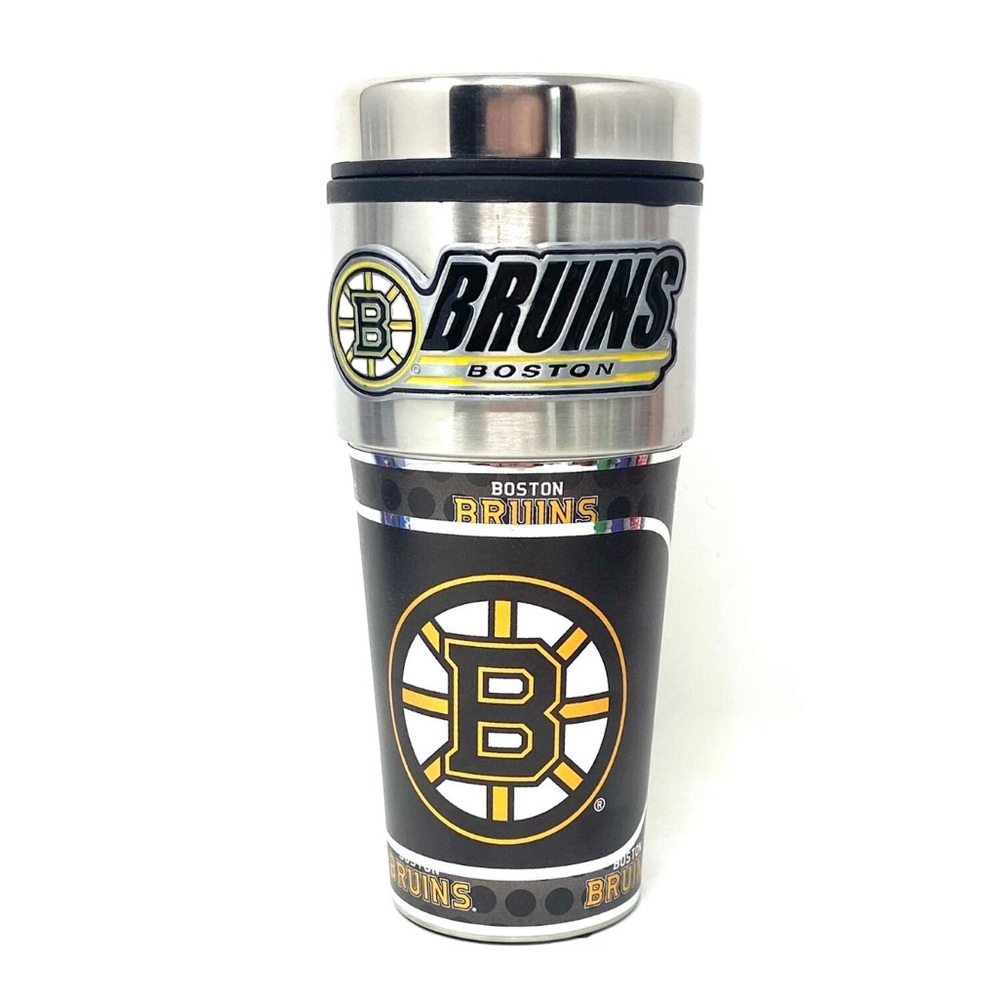 Boston Bruins 16oz Travel Tumbler
The double-wall stainless-steel insulation
